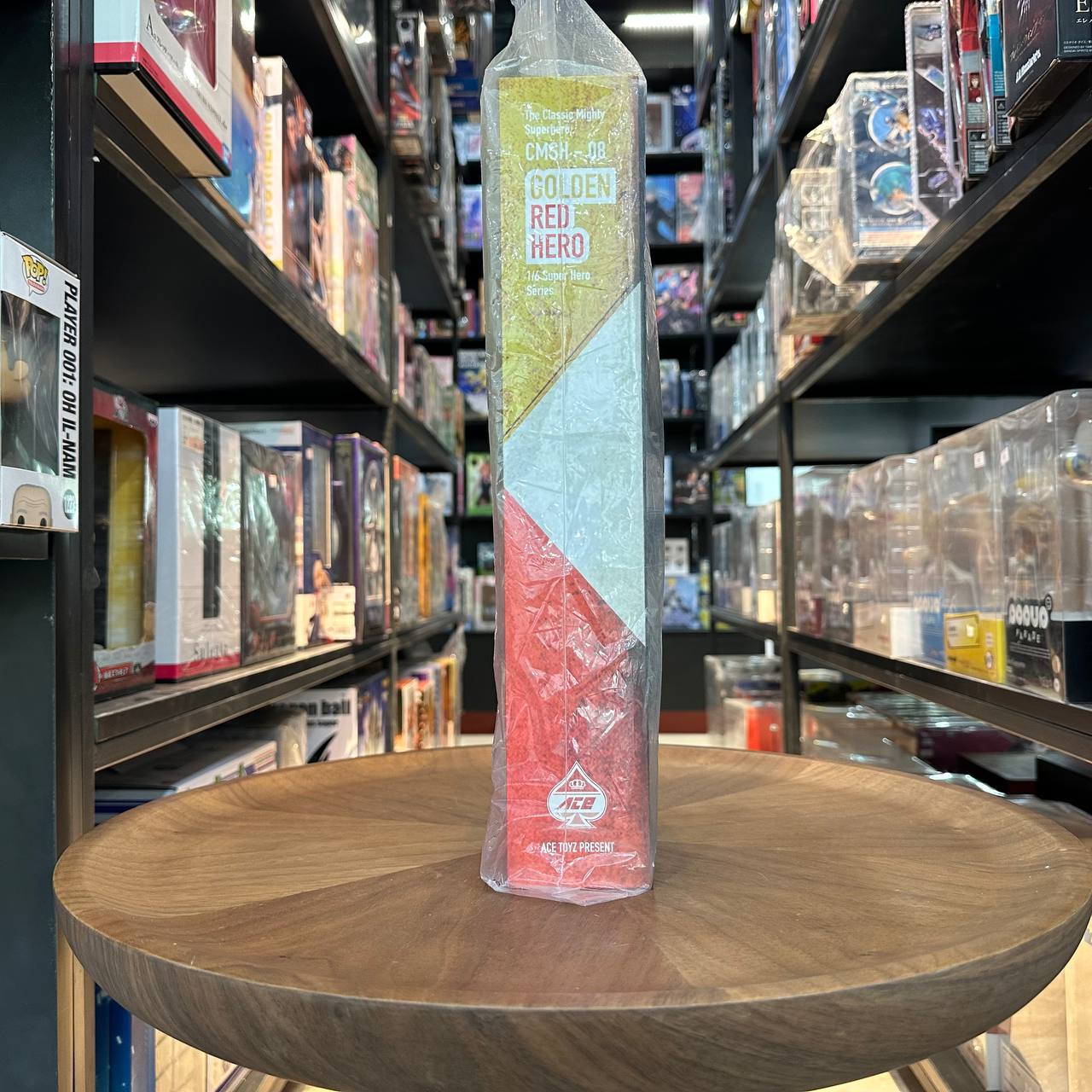 The Classic Mighty Superhero  Golden Red Hero  Machinegun