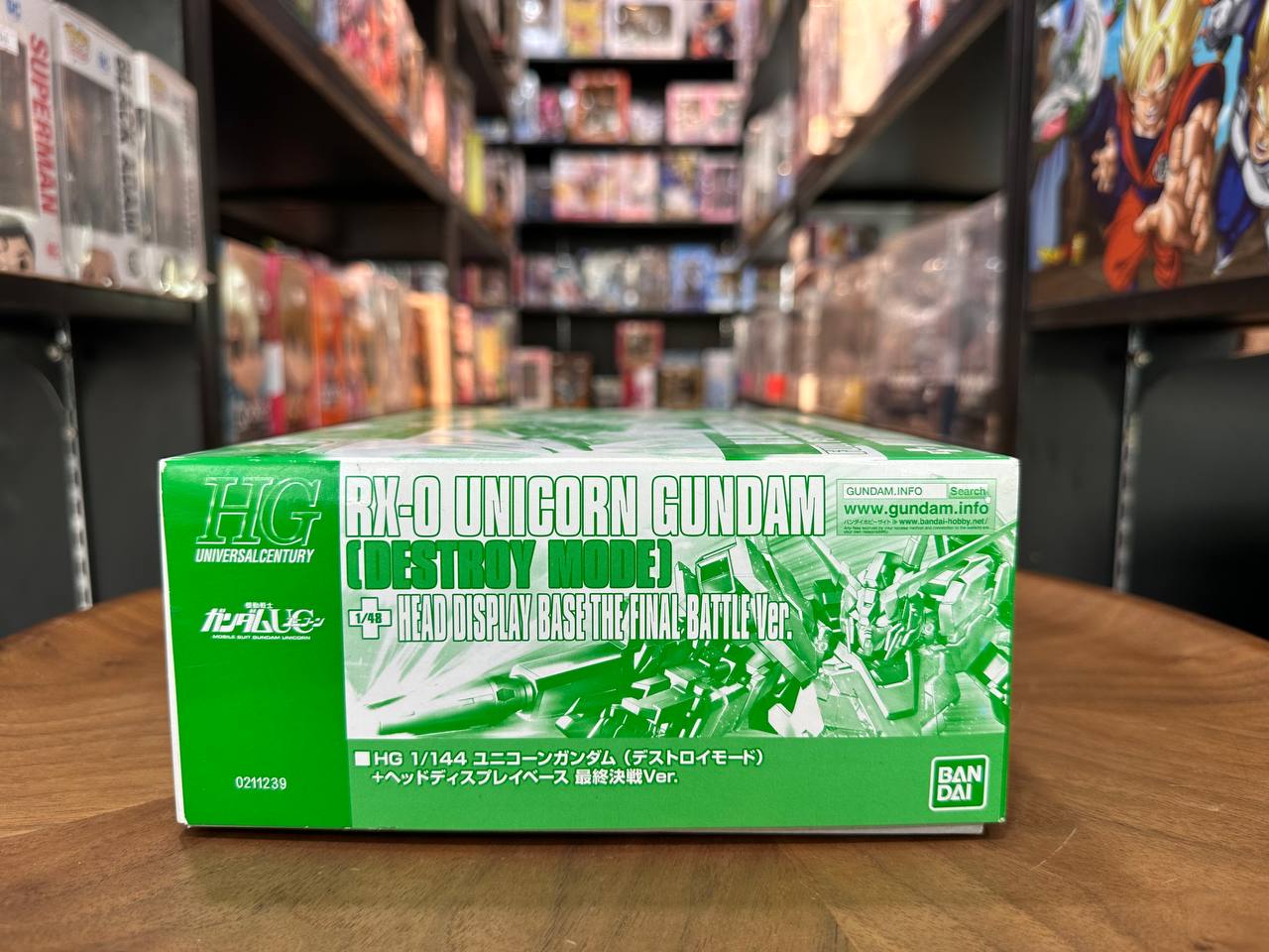 [HG] Gundam Unicorn RX-0 (Destroy Mode) Head Display Base The Final Battle Ver.