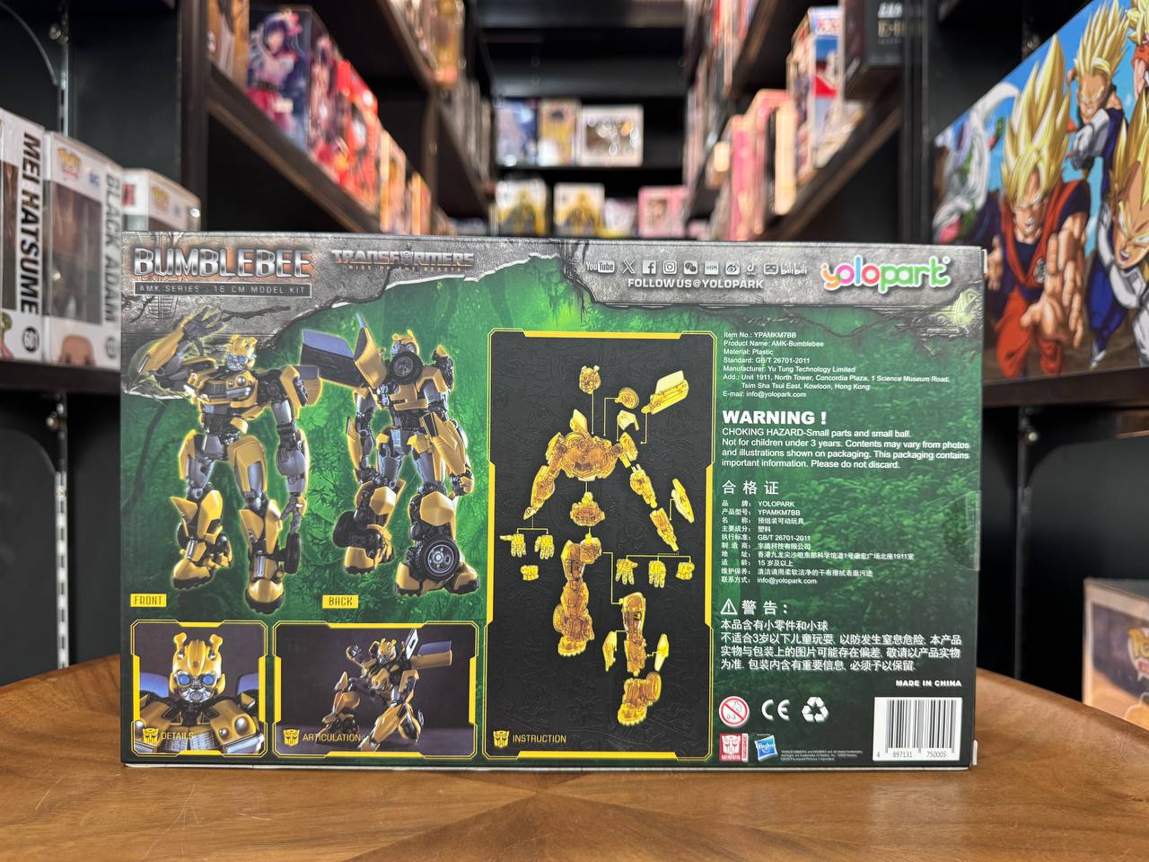 Yolopark Bumblebee Transformers Rise of the Beasts Hasbro AMK Model Kit New