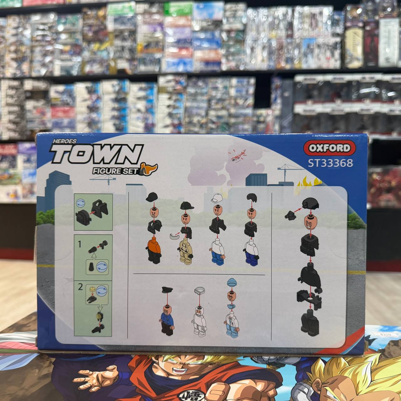 Oxford ST33368 Town Heroes: Features 8 figures including a SWAT member, police officer, firefighter, doctor, medic, and mechanic.